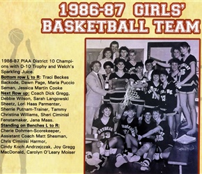 1986-87 Girls' Basketball Team 